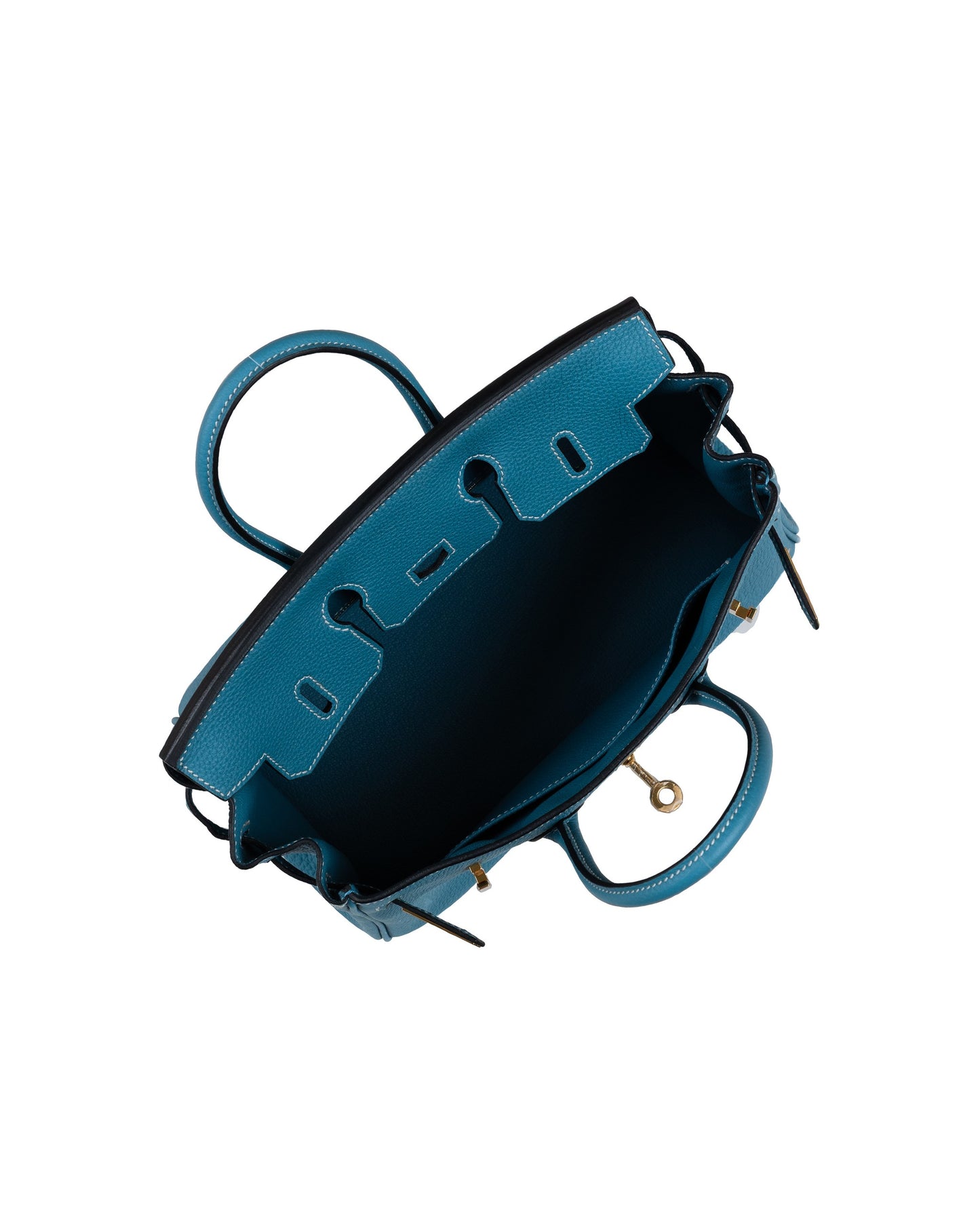 Birkin 25 Blue Jean in Togo Leather with Palladium Hardware