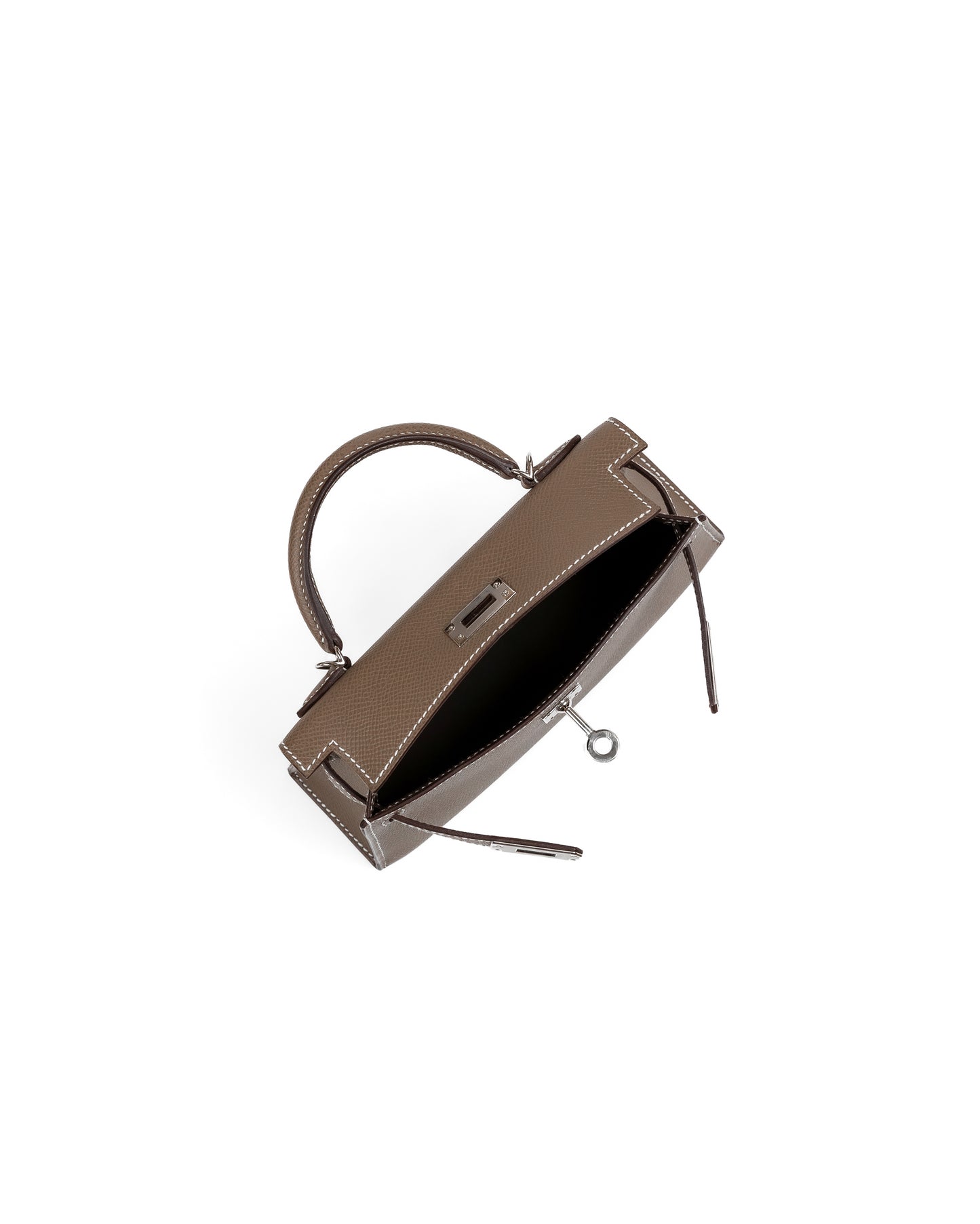 Kelly 20 Sellier in Etoupe Epsom Leather with Palladium Hardware