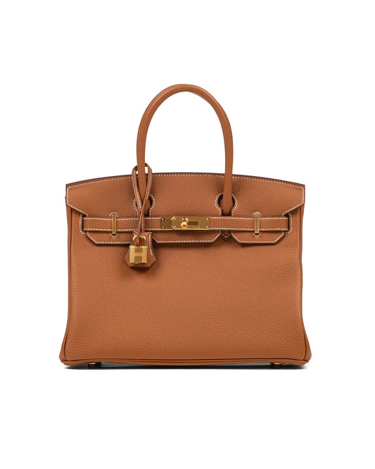 Birkin 30 Gold in Togo Leather with Gold Hardware