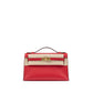 Kelly Pochette Rouge Radieux in Swift Leather with Gold Hardware
