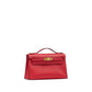 Kelly Pochette Rouge Radieux in Swift Leather with Gold Hardware
