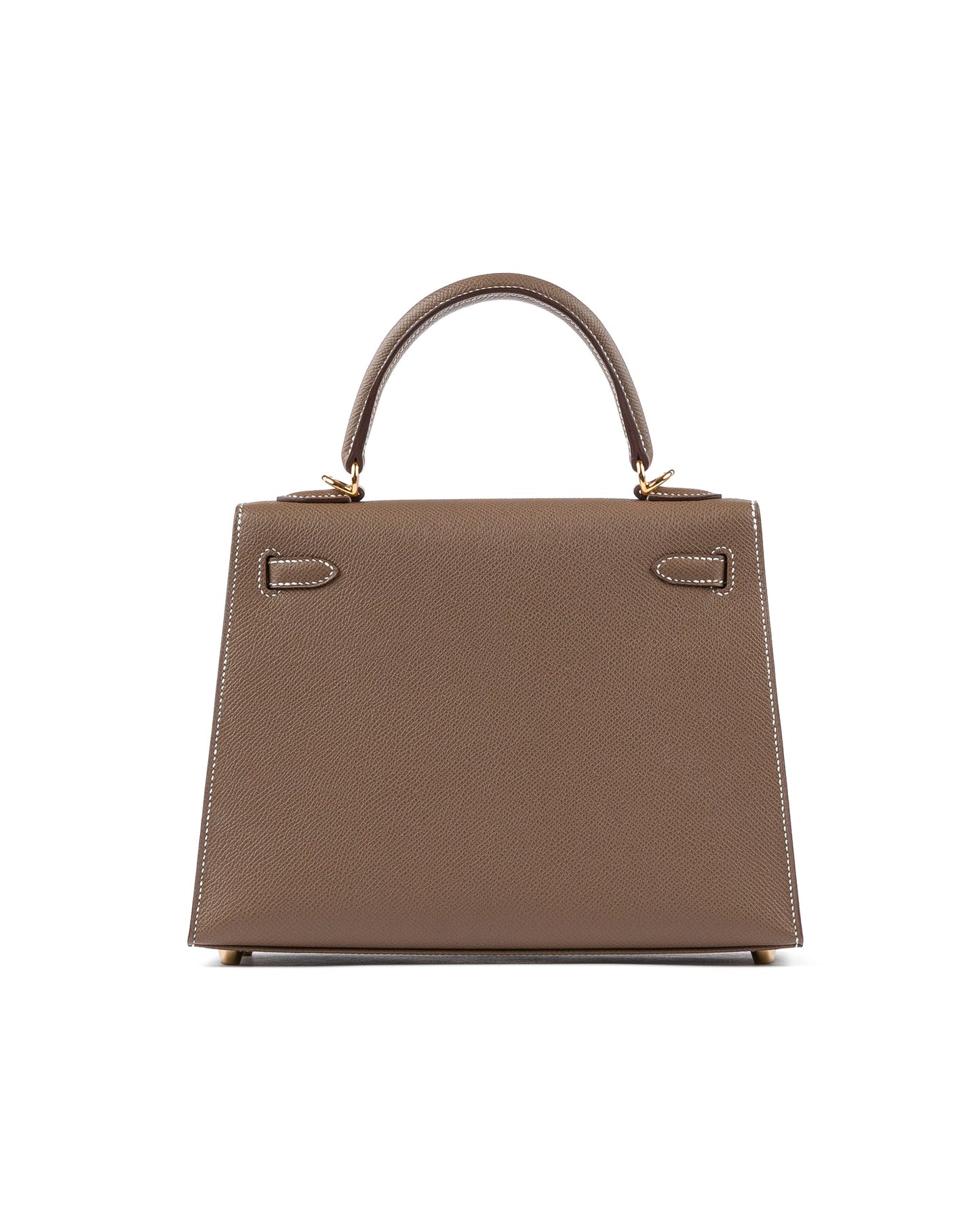 Kelly 25 Etoupe in Epsom Leather with Gold Hardware