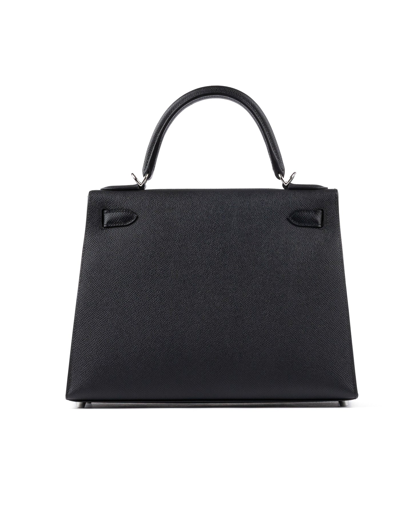 Kelly 28 Black in Epsom Leather with Palladium Hardware