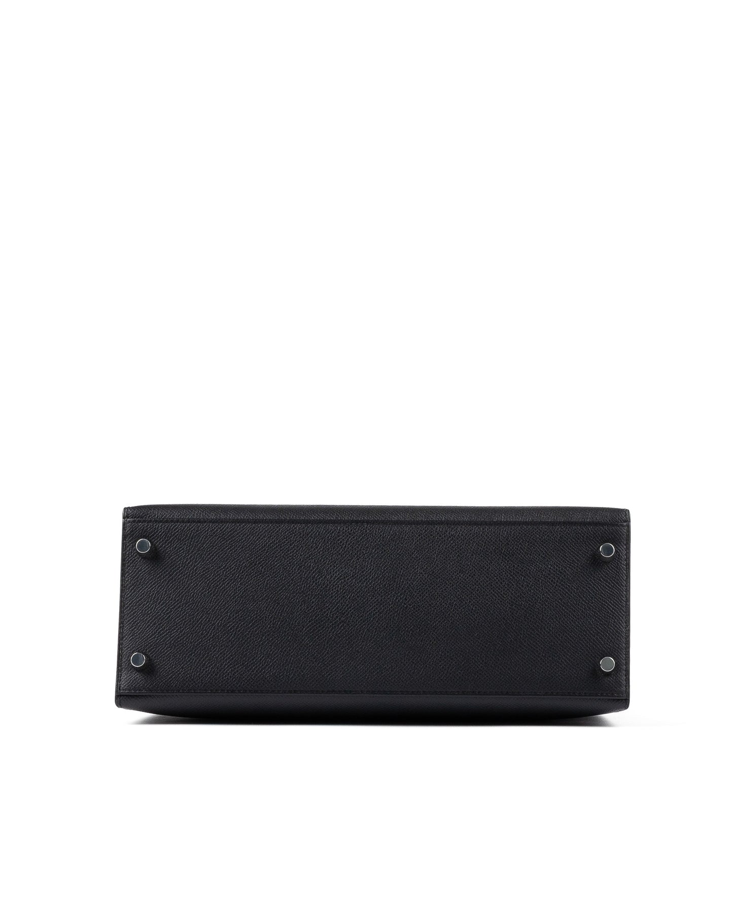 Kelly 28 Black in Epsom Leather with Palladium Hardware