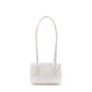 Chanel Clutch White Leather Strap in Grained Shiny Calfskin and Gold Tone Metal