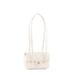 Chanel Clutch White Leather Strap in Grained Shiny Calfskin and Gold Tone Metal