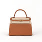 Kelly 28 Gold in Epsom Leather with Gold Hardware
