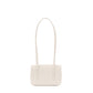 Chanel Clutch White Leather Strap in Grained Shiny Calfskin and Gold Tone Metal