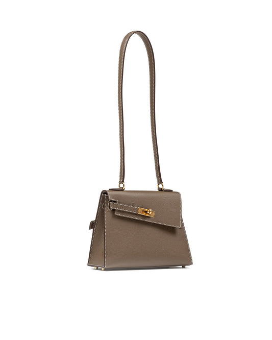 Kelly Desordre Etoupe in Epsom Leather with Gold Hardware