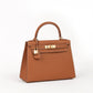 Kelly 28 Gold in Epsom Leather with Gold Hardware