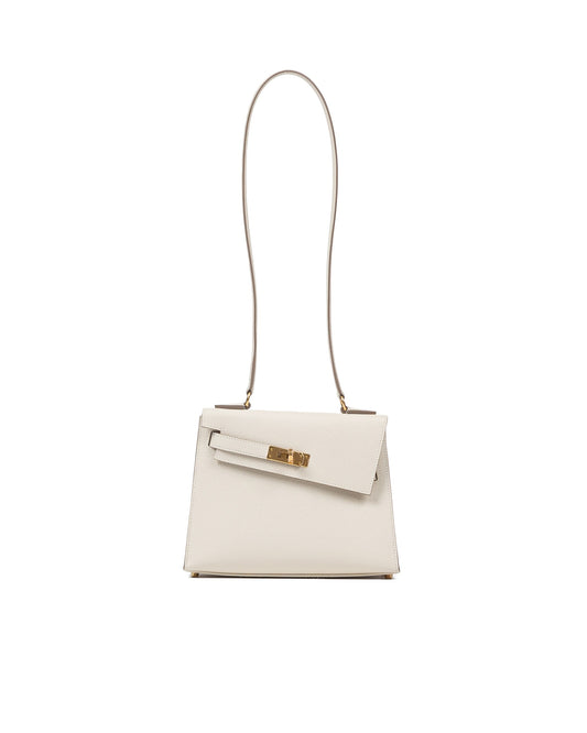 Kelly Desordre Craie in Epsom Leather with Gold Hardware