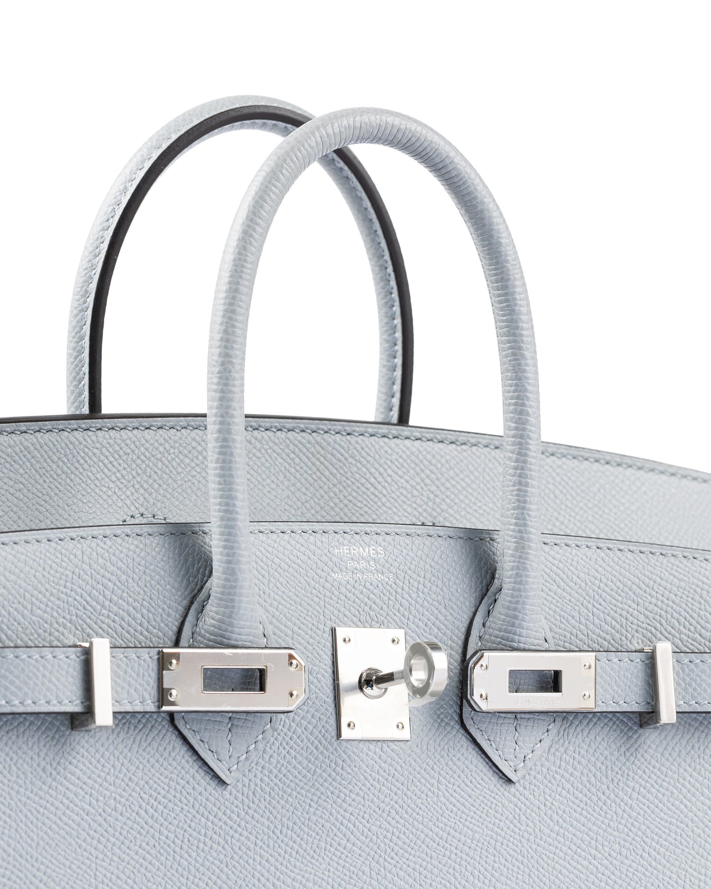 Birkin 25 Blue Glacier in Epsom Leather with Palladium Hardware