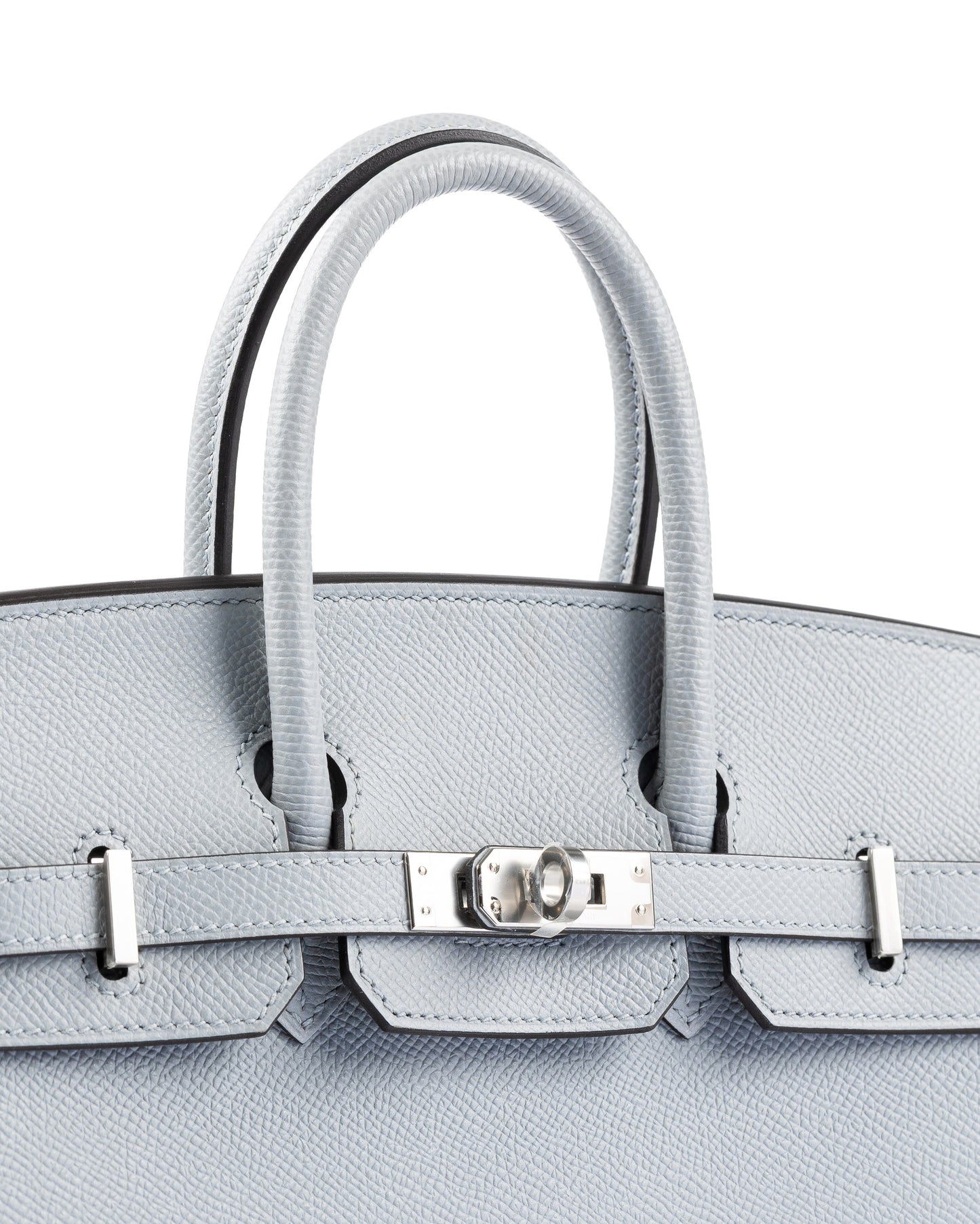 Birkin 25 Blue Glacier in Epsom Leather with Palladium Hardware
