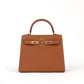Kelly 28 Gold in Epsom Leather with Gold Hardware