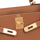 Kelly 28 Gold in Epsom Leather with Gold Hardware