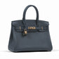 Birkin 30 HSS Gris Misty in Togo Leather Jaune De Naples Interior with Permabrass Hardware