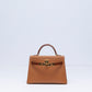 Kelly 20 Sellier Gold Madame Miel Alligator Touch with Gold Hardware