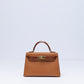 Kelly 20 Sellier Gold Madame Miel Alligator Touch with Gold Hardware