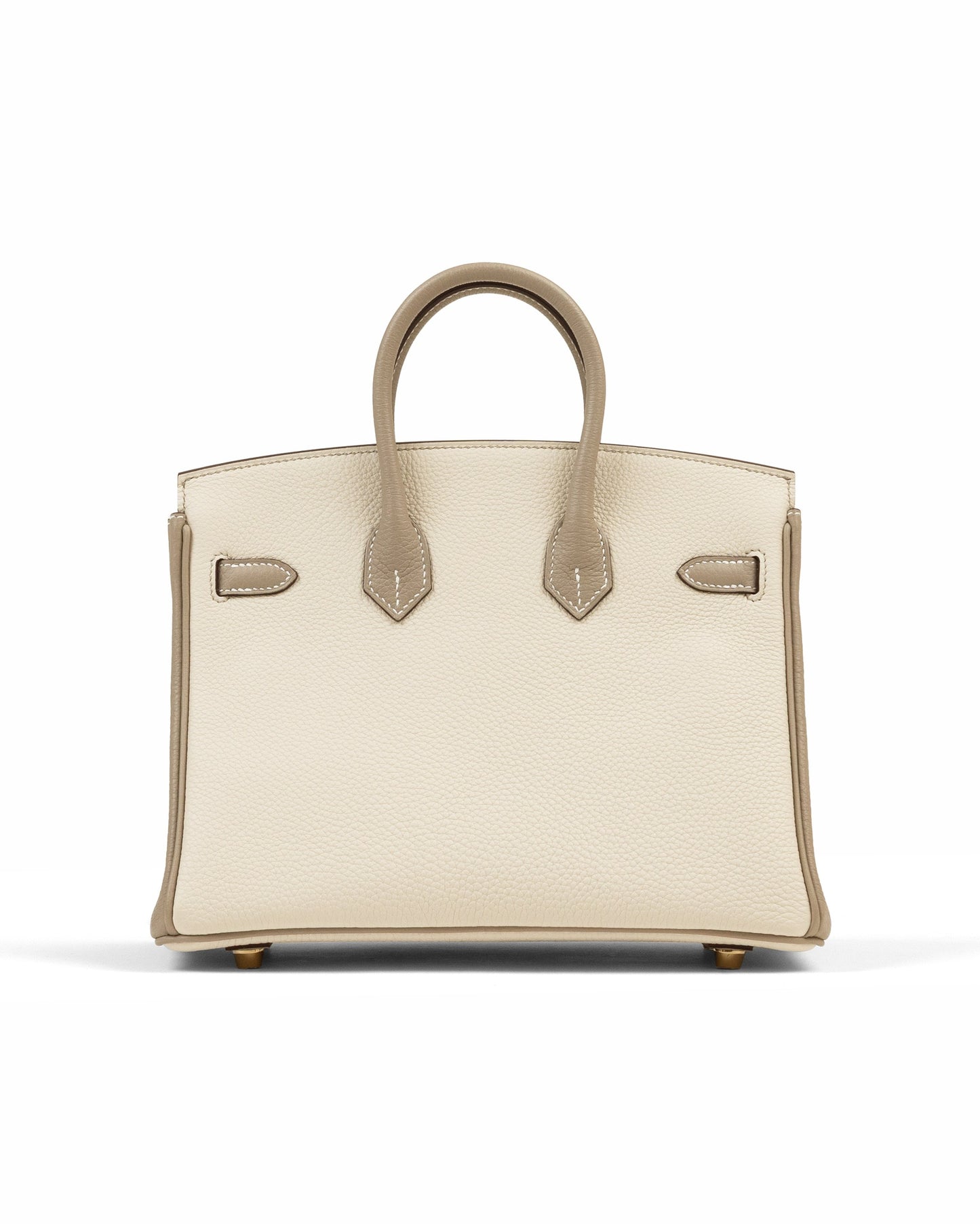 Birkin 25 HSS Craie/Gris Tourterelle in Togo Leather with Brushed Gold Hardware