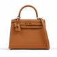 Kelly 25 Gold in Epsom Leather with Gold Hardware