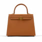 Kelly 25 Gold in Epsom Leather with Gold Hardware