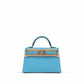 Kelly 20cm HSS in Bleu Celeste with Bleu Saphir Interior Epsom Leather, Palladium Hardware