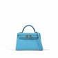Kelly 20cm HSS in Bleu Celeste with Bleu Saphir Interior Epsom Leather, Palladium Hardware
