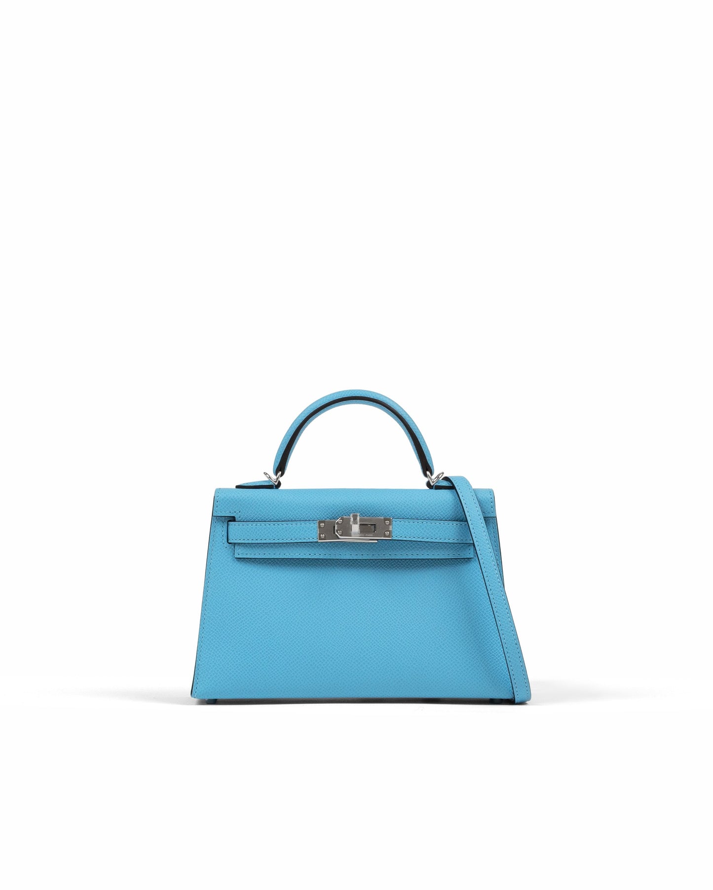 Kelly 20cm HSS in Bleu Celeste with Bleu Saphir Interior Epsom Leather, Palladium Hardware