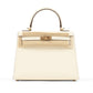 Kelly 25cm Nata Epsom Leather with Gold Hardware
