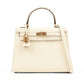 Kelly 25cm Nata Epsom Leather with Gold Hardware