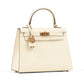 Kelly 25cm Nata Epsom Leather with Gold Hardware