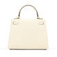 Kelly 25cm Nata Epsom Leather with Gold Hardware