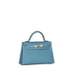 Hermès Mini Kelly 20 in Bleu Jean Epsom Leather with Palladium Hardware