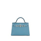 Hermès Mini Kelly 20 in Bleu Jean Epsom Leather with Palladium Hardware