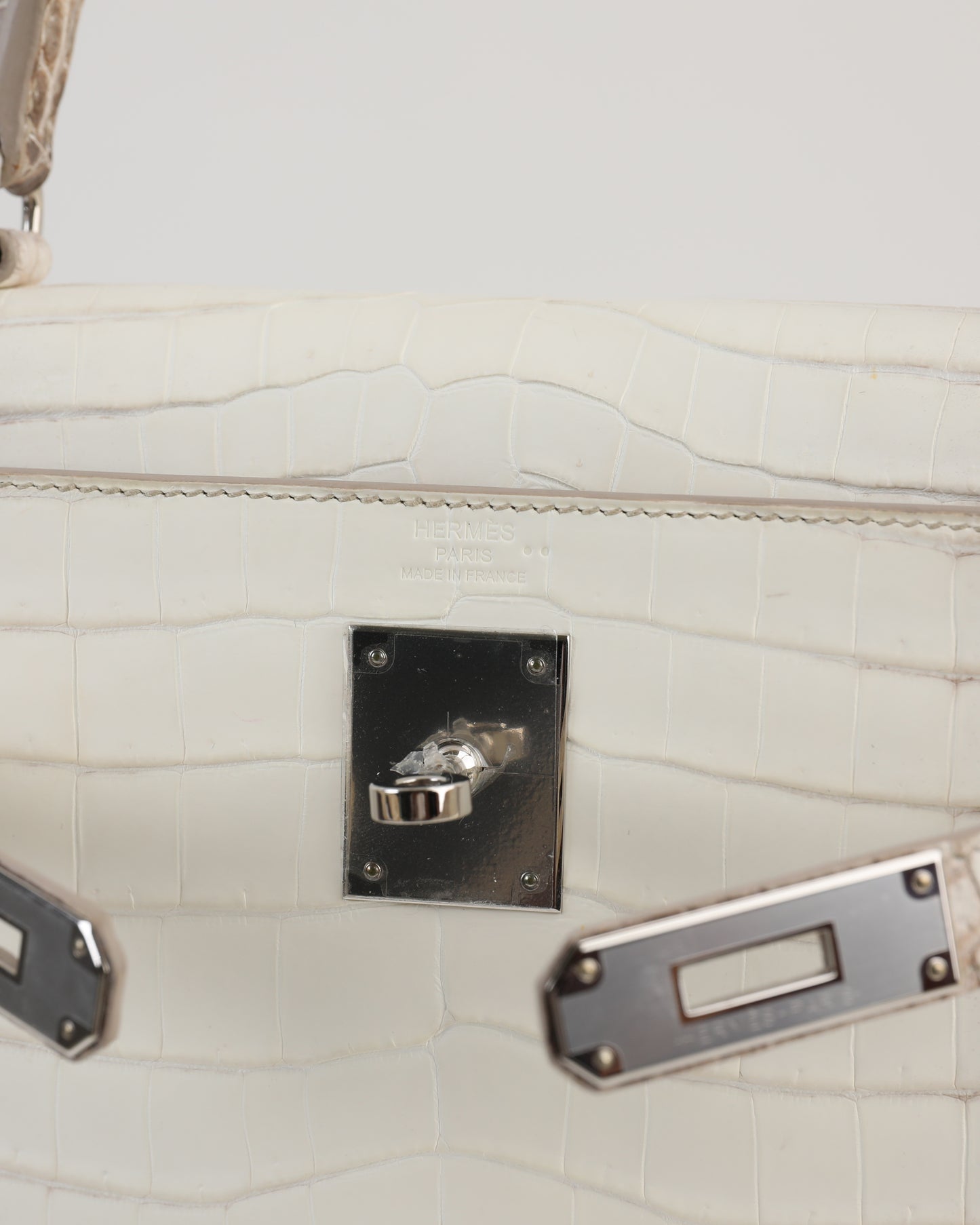 Kelly 28CM Himalayan Crocodile Palladium Hardware