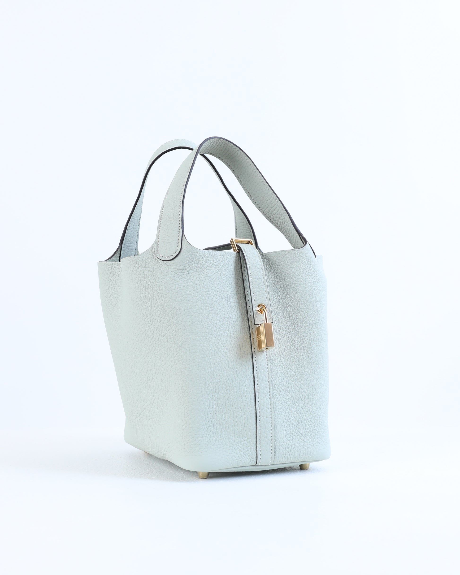 Hermes Picotin 18 Gris Neve Gold Hardware - Luxury Shopping