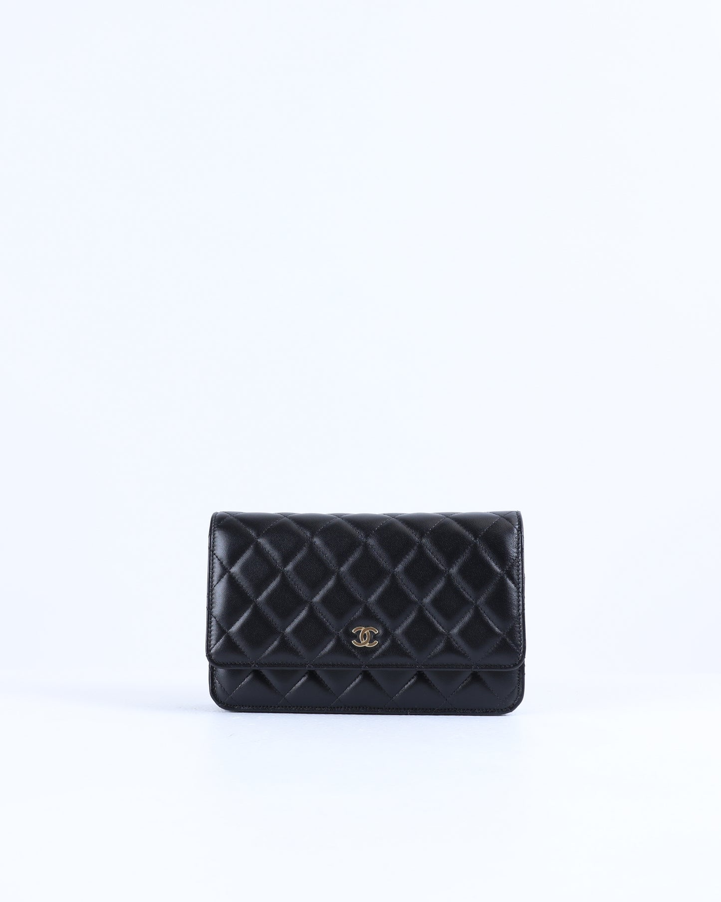 Chanel Classic Lambskin Wallet On Chain with Gold Hardware