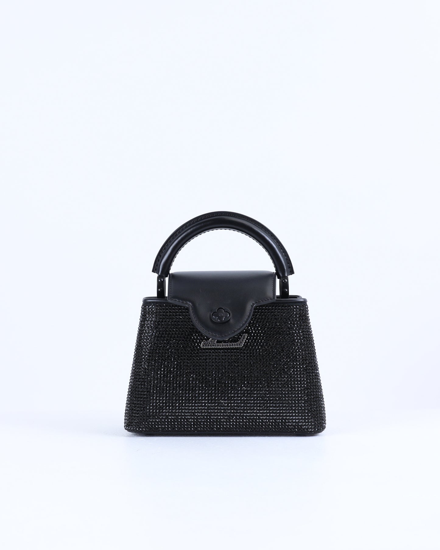 Louis Vuitton Swarovski Calfskin Mini Capucines in Black