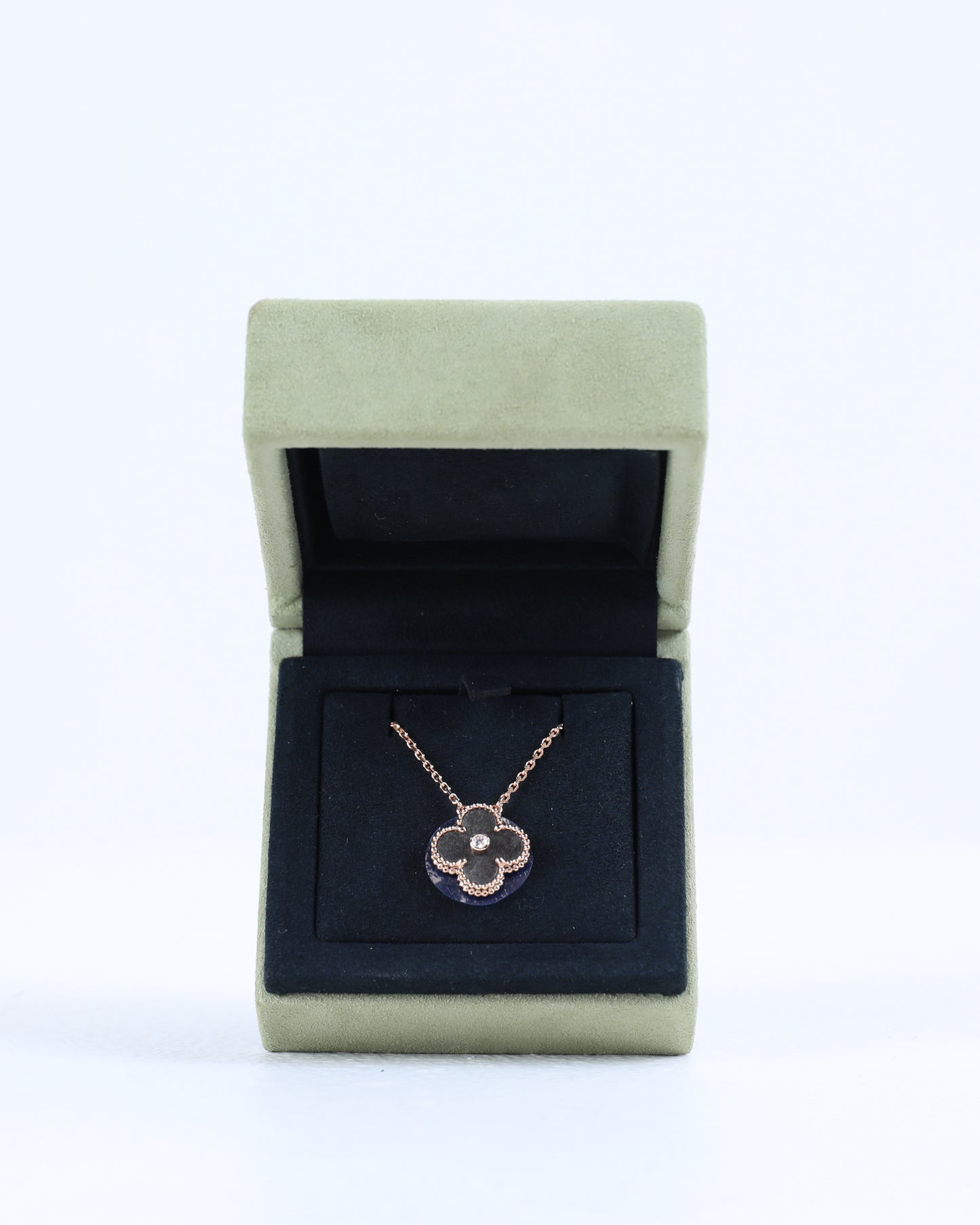 Van Cleef & Arpels Holiday Pendant 2023 Silver Obsidian