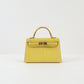 Kelly 20 Mimosa Sellier Matte Alligator with Gold Hardware
