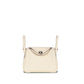 Mini Lindy in Nata Boreal Ostrich Leather with Palladium Hardware