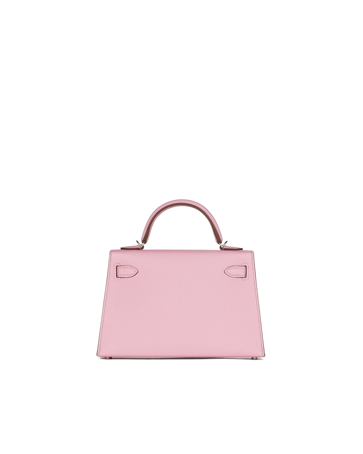 Hermès Mini Kelly 20 HSS in Mauve Sylvestre Epsom Leather with Red Interior and Palladium Hardware