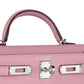 Hermès Mini Kelly 20 HSS in Mauve Sylvestre Epsom Leather with Red Interior and Palladium Hardware