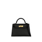 Kelly 20 Sellier Black in Epsom Leather with Gold Hardware