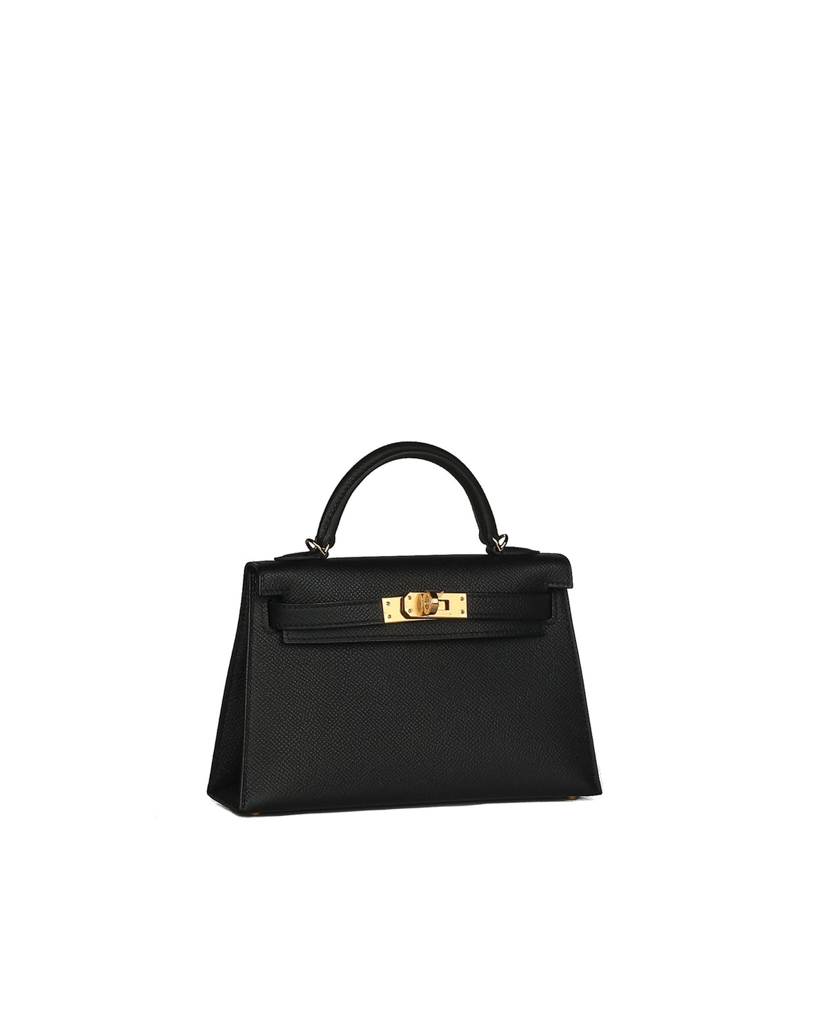 Kelly 20 Sellier Black in Epsom Leather with Gold Hardware