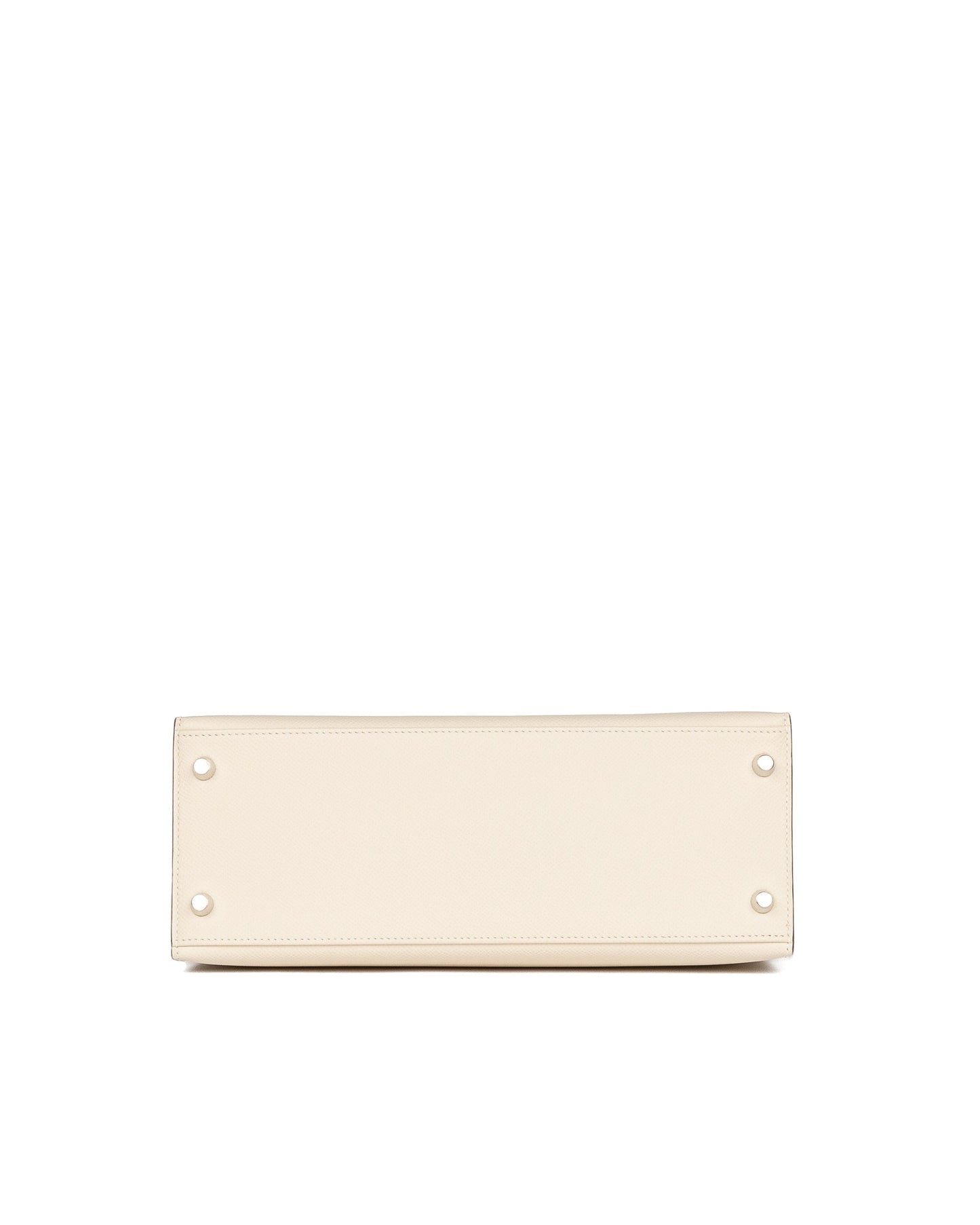 Kelly 28 Craie in Epsom Leather with Palladium Hardware
