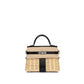 Kelly 20 Picnic Black in Box Calfskin and Naturel Osier Wicker Leather with Palladium Hardware