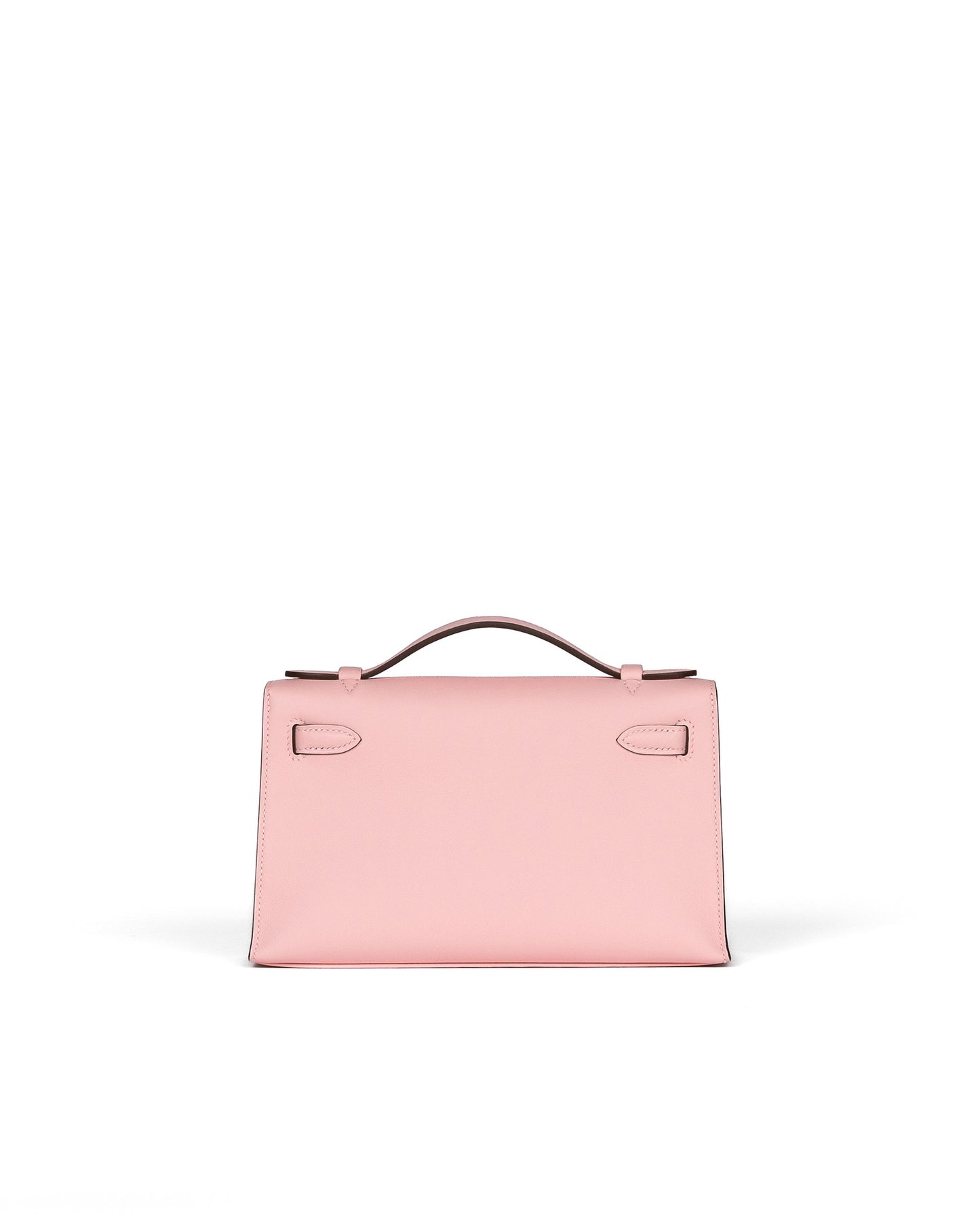 Kelly Pochette Rose Sakura in Swift Leather with Palladium Hardware
