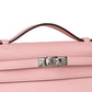 Kelly Pochette Rose Sakura in Swift Leather with Palladium Hardware