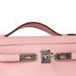Kelly Pochette Rose Sakura in Swift Leather with Palladium Hardware